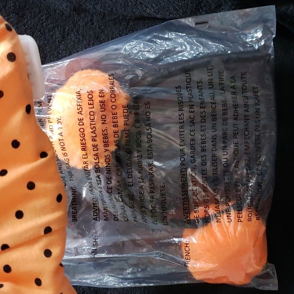 Kensie Girl 3-piece Plush Black Top with Polka Dot Leggings and Hea… - Picture 6 of 9